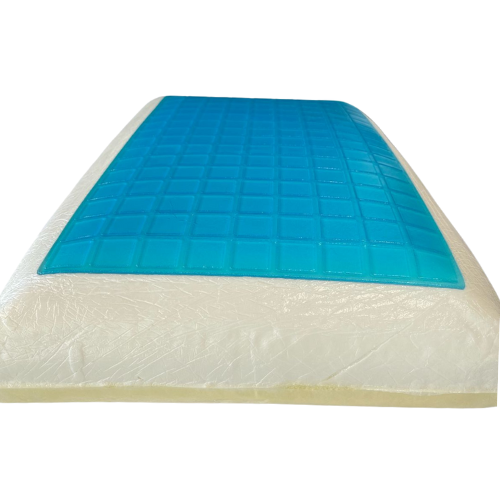Memory Foam Pillow Blue - Cooling Gel
